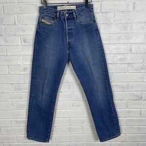 VTG Diesel Fellow Straight Leg Jeans Mens Size 29 Y2K Light Wash Button Fly